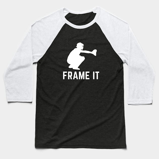 Frame it- a baseball catcher design Baseball T-Shirt by C-Dogg